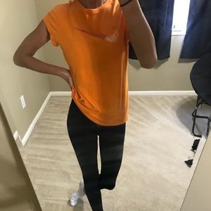 Orange Nike top